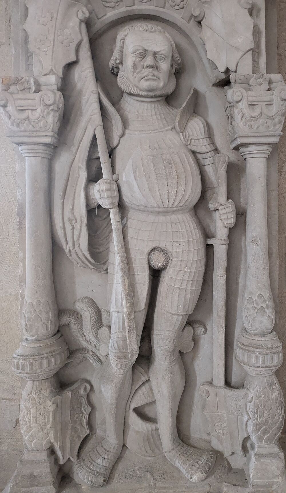 Epitaph des Christoph von Taubenheim (um 1460-1536) in der Freyburger Stadtkirche St. Marien, Foto: Kulturstiftung Sachsen-Anhalt